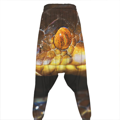 Malagasy Cat Eyed Snake Print Hammer Pants