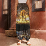 Malagasy Cat Eyed Snake Print Harem Pants