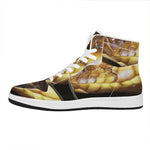 Malagasy Cat Eyed Snake Print High Top Leather Sneakers