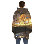 Malagasy Cat Eyed Snake Print Hoodie Blanket