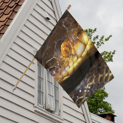 Malagasy Cat Eyed Snake Print House Flag
