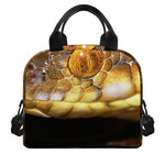 Malagasy Cat Eyed Snake Print Insulated Lunch Bag