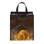 Malagasy Cat Eyed Snake Print Insulated Lunch Tote