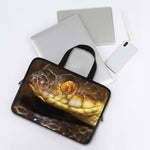 Malagasy Cat Eyed Snake Print Laptop Sleeve With Handle