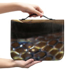 Malagasy Cat Eyed Snake Print Leather Bible Cover