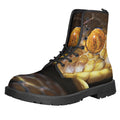 Malagasy Cat Eyed Snake Print Lace-Up Boots