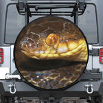 Malagasy Cat Eyed Snake Print Leather Spare Tire Cover