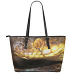 Malagasy Cat Eyed Snake Print Leather Tote Bag