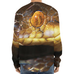 Malagasy Cat Eyed Snake Print Long Sleeve Baseball Jersey