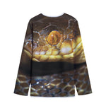 Malagasy Cat Eyed Snake Print Long Sleeve Short Coat