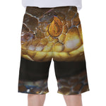 Malagasy Cat Eyed Snake Print Men's Beach Shorts