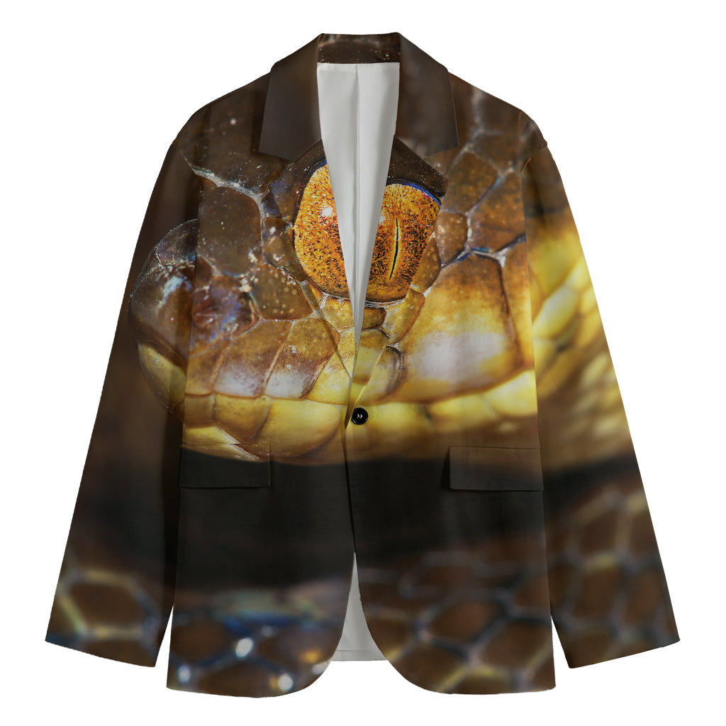 Malagasy Cat Eyed Snake Print Men's Blazer