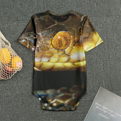 Malagasy Cat Eyed Snake Print Men's Bodysuit