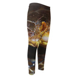 Malagasy Cat Eyed Snake Print Men's Compression Pants