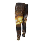 Malagasy Cat Eyed Snake Print Men's Compression Pants