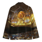 Malagasy Cat Eyed Snake Print Men's Cotton Blazer