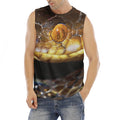 Malagasy Cat Eyed Snake Print Men's Fitness Tank Top