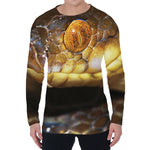 Malagasy Cat Eyed Snake Print Men's Long Sleeve T-Shirt