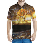 Malagasy Cat Eyed Snake Print Men's Polo Shirt