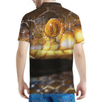 Malagasy Cat Eyed Snake Print Men's Polo Shirt