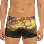 Malagasy Cat Eyed Snake Print Men's Short Boxer Briefs