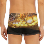 Malagasy Cat Eyed Snake Print Men's Short Boxer Briefs