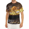 Malagasy Cat Eyed Snake Print Men's Short Sleeve Rash Guard