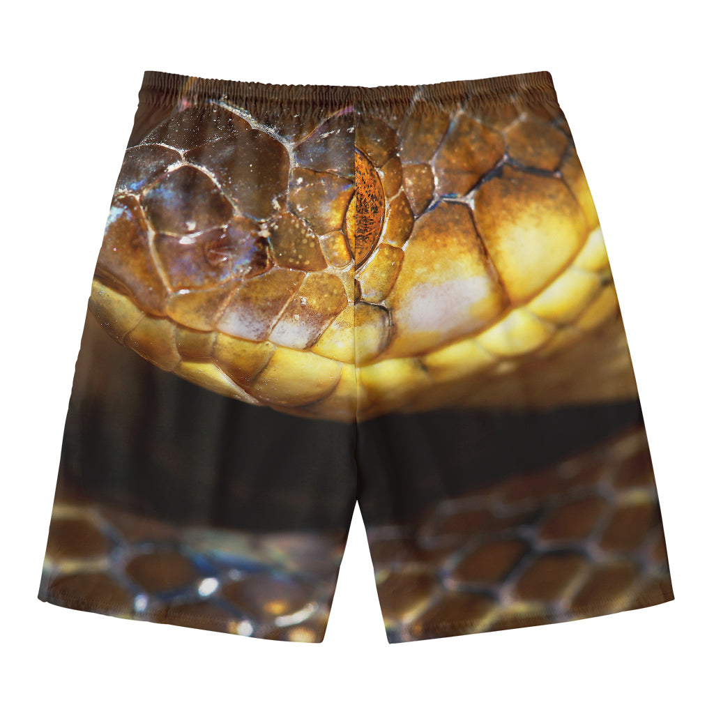 Malagasy Cat Eyed Snake Print Men's Swim Trunks