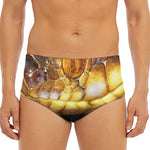 Malagasy Cat Eyed Snake Print Men's Triangle Swim Briefs