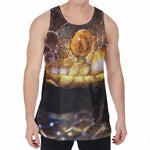Malagasy Cat Eyed Snake Print Men's Velvet Tank Top