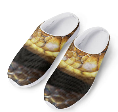 Malagasy Cat Eyed Snake Print Mesh Casual Shoes
