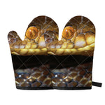 Malagasy Cat Eyed Snake Print Oven Mitts