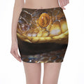 Malagasy Cat Eyed Snake Print Pencil Mini Skirt