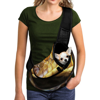 Malagasy Cat Eyed Snake Print Pet Sling Carrier