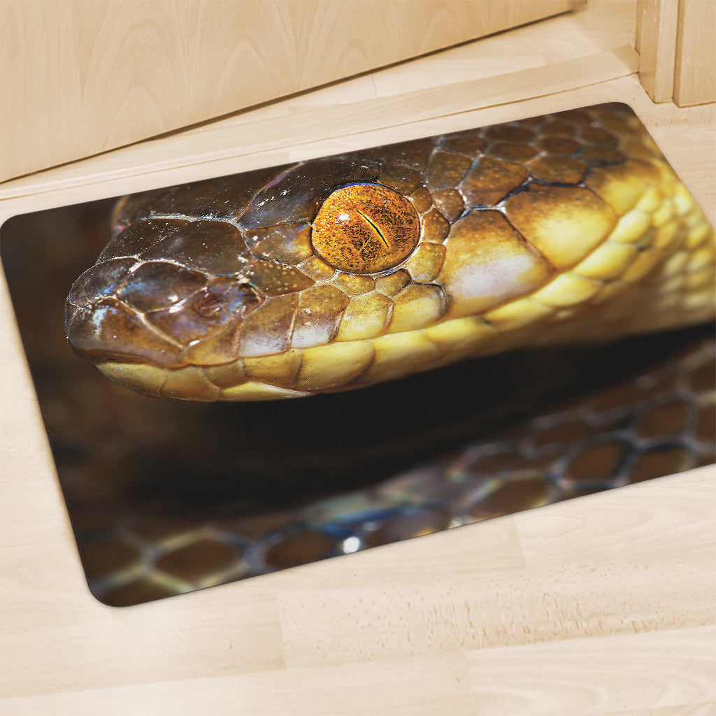 Malagasy Cat Eyed Snake Print Polyester Doormat