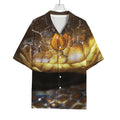 Malagasy Cat Eyed Snake Print Rayon Hawaiian Shirt