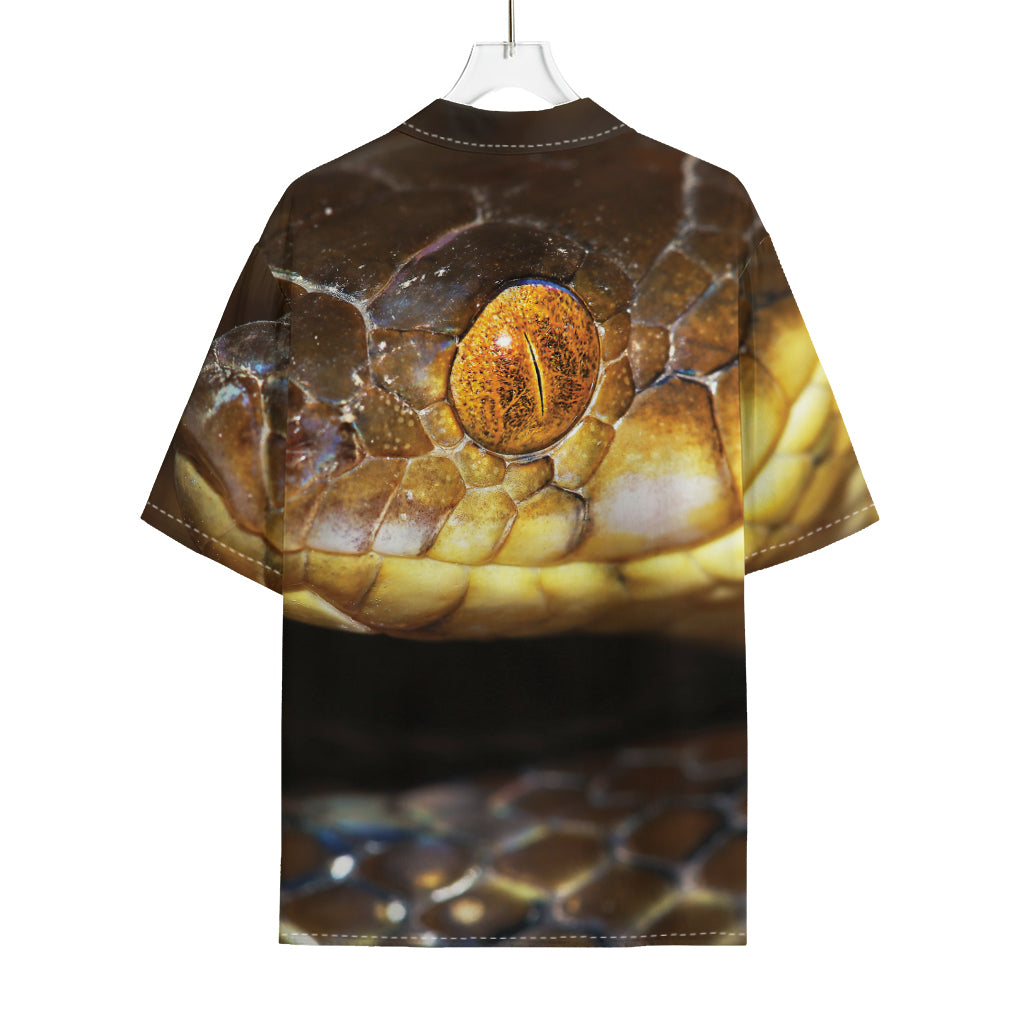 Malagasy Cat Eyed Snake Print Rayon Hawaiian Shirt