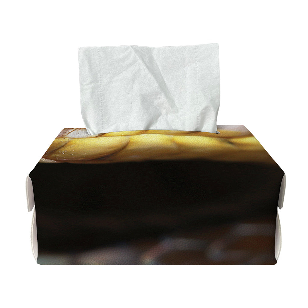 Malagasy Cat Eyed Snake Print Rectangle Tissue Box Cover