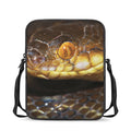 Malagasy Cat Eyed Snake Print Rectangular Crossbody Bag