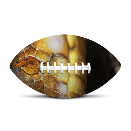 Malagasy Cat Eyed Snake Print Rugby Ball