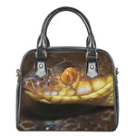 Malagasy Cat Eyed Snake Print Shoulder Handbag