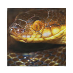 Malagasy Cat Eyed Snake Print Silk Bandana