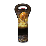 Malagasy Cat Eyed Snake Print Single Neoprene Wine Tote