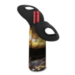 Malagasy Cat Eyed Snake Print Single Neoprene Wine Tote