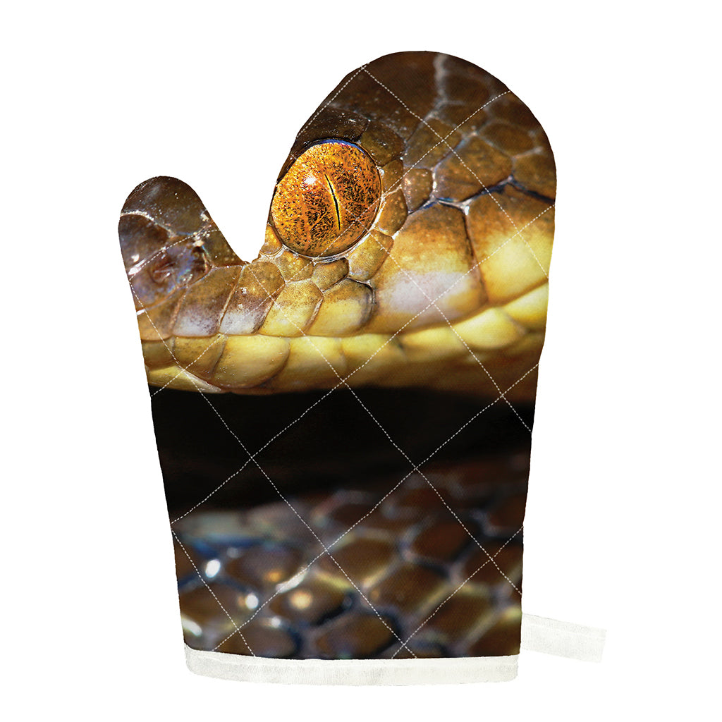 Malagasy Cat Eyed Snake Print Single Oven Mitt
