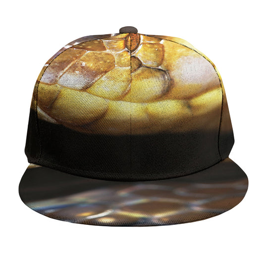 Malagasy Cat Eyed Snake Print Snapback Cap