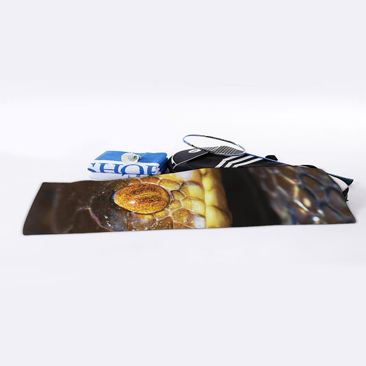 Malagasy Cat Eyed Snake Print Sports Towel