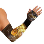 Malagasy Cat Eyed Snake Print Sun Protection Arm Sleeves