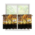 Malagasy Cat Eyed Snake Print Tier Curtains