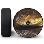 Malagasy Cat Eyed Snake Print Tire Cover With Camera Hole